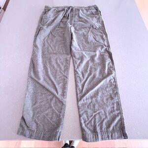 Men's Gap Gray XL Pajama Pants Drawstring 100% Cotton with Pockets-Lightly worn